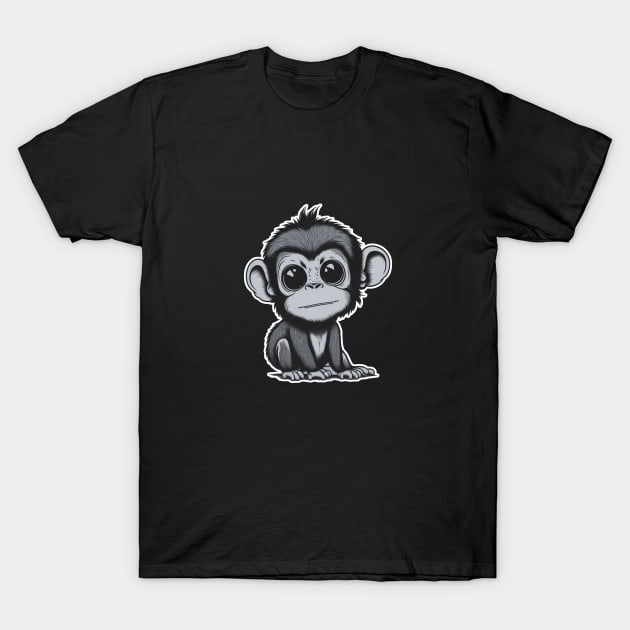 cute monkey T-Shirt by Unreal Kingdom